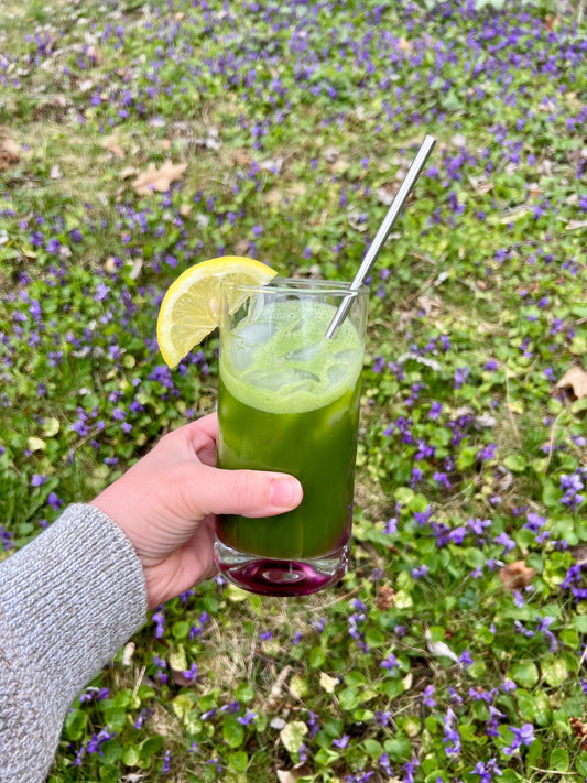 Meadow Matcha Spritz: A Refreshing Spring Tonic with a Botanical Twist
