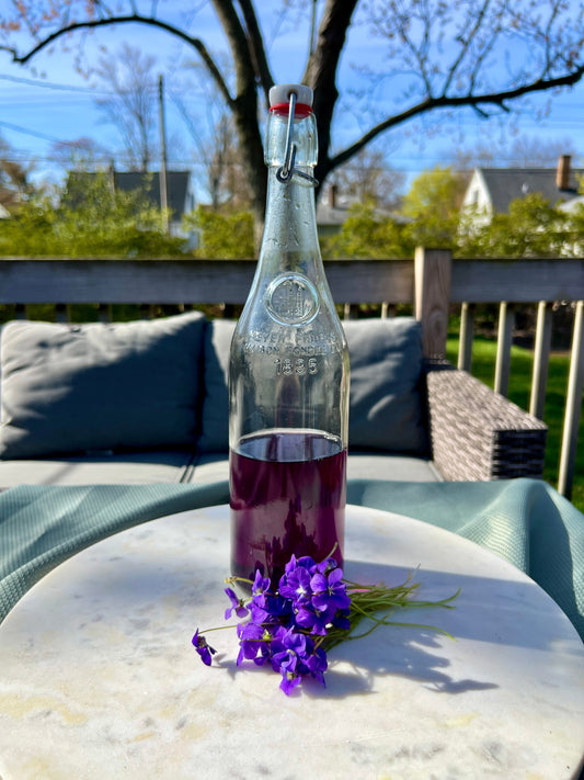 Wild Violet Simple Syrup
