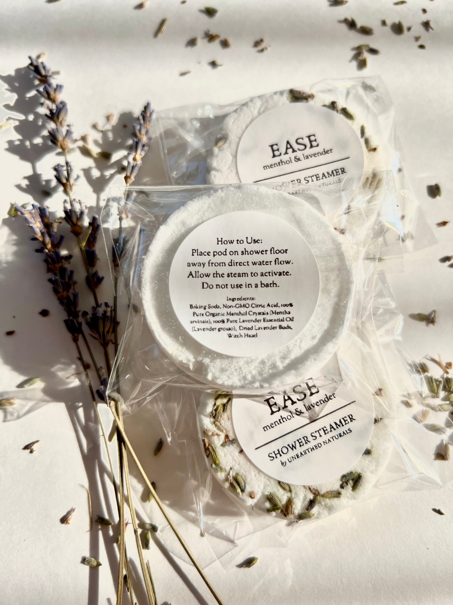 Ease – Lavender + Menthol Shower Steamer